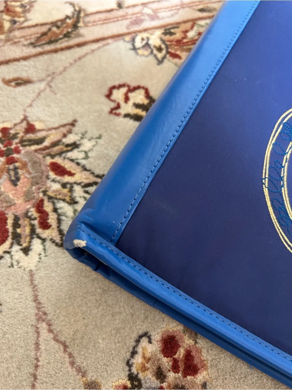 Juicy Couture Royal Blue and Pink Zip Binder